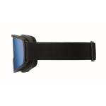 Masque de ski verres effet miroir, protection UV400 et anti-rayures couleur bleu troisième vue