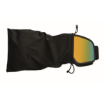 Masque de ski verres effet miroir, protection UV400 et anti-rayures couleur orange quatrième vue