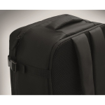 Sac à dos cabine extensible en RPET 600D avec plusieurs poches 20 L couleur noir sixième vue photographique
