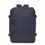 Sac à dos cabine extensible en RPET 600D avec plusieurs poches 20 L couleur bleu deuxième vue