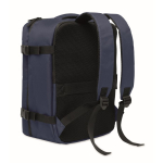 Sac à dos cabine extensible en RPET 600D avec plusieurs poches 20 L couleur bleu troisième vue