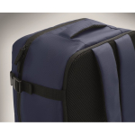 Sac à dos cabine extensible en RPET 600D avec plusieurs poches 20 L couleur bleu sixième vue photographique