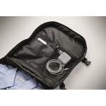 Sac à dos cabine extensible en RPET 600D avec plusieurs poches 20 L couleur bleu vue thématique photographique