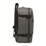 Sac à dos cabine extensible en RPET 600D avec plusieurs poches 20 L couleur gris foncé dixième vue
