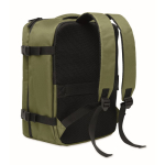 Sac à dos cabine extensible en RPET 600D avec plusieurs poches 20 L couleur vert militaire troisième vue