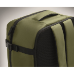 Sac à dos cabine extensible en RPET 600D avec plusieurs poches 20 L couleur vert militaire sixième vue photographique