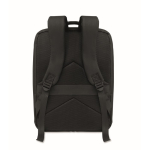 Sac à dos de voyage en RPET 600D avec sac sous vide et pompe 18 L couleur noir quatrième vue