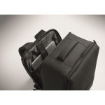 Sac à dos de voyage en RPET 600D avec sac sous vide et pompe 18 L couleur noir cinquième vue photographique