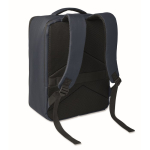 Sac à dos de voyage en RPET 600D avec sac sous vide et pompe 18 L couleur bleu marine deuxième vue