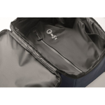 Sac à dos de voyage en RPET 600D avec sac sous vide et pompe 18 L couleur bleu marine vue photographique