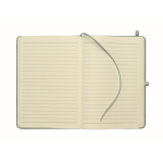 Set de carnet A5 en PU avec stylo bleu et pages lignées couleur noir mat sixième vue