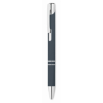 Set de carnet A5 en PU avec stylo bleu et pages lignées couleur bleu marine troisième vue