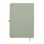Set de carnet A5 en PU avec stylo bleu et pages lignées couleur vert menthe cinquième vue