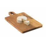 Planche en bois d’acacia avec poignée pour découper et servir couleur bois troisième vue