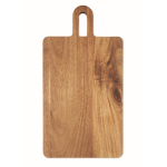 Planche en bois d’acacia avec poignée pour découper et servir couleur bois quatrième vue