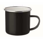 Set cadeau avec couverture polaire et deux tasses émaillées de 350 ml couleur noir huitième vue