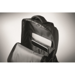 Sac à dos en RPET avec revêtement PU pour ordinateur jusqu’à 15'' couleur noir sixième vue photographique