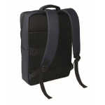 Sac à dos en RPET avec revêtement PU pour ordinateur jusqu’à 15'' couleur bleu deuxième vue