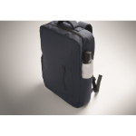 Sac à dos en RPET avec revêtement PU pour ordinateur jusqu’à 15'' couleur bleu vue photographique