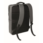 Sac à dos en RPET avec revêtement PU pour ordinateur jusqu’à 15'' couleur gris foncé deuxième vue
