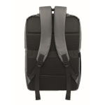 Sac à dos en RPET avec revêtement PU pour ordinateur jusqu’à 15'' couleur gris foncé quatrième vue