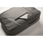 Sac à dos en RPET avec revêtement PU pour ordinateur jusqu’à 15'' couleur gris foncé vue photographique