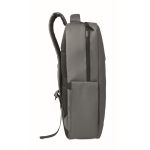 Sac à dos en RPET avec revêtement PU pour ordinateur jusqu’à 15'' couleur gris foncé
