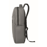 Sac à dos en RPET avec revêtement PU pour ordinateur jusqu’à 15'' couleur gris foncé