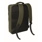 Sac à dos en RPET avec revêtement PU pour ordinateur jusqu’à 15'' couleur vert militaire deuxième vue