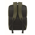 Sac à dos en RPET avec revêtement PU pour ordinateur jusqu’à 15'' couleur vert militaire quatrième vue
