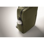 Sac à dos en RPET avec revêtement PU pour ordinateur jusqu’à 15'' couleur vert militaire vue thématique photographique