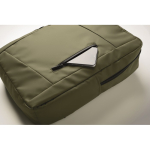 Sac à dos en RPET avec revêtement PU pour ordinateur jusqu’à 15'' couleur vert militaire vue photographique