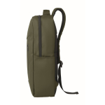 Sac à dos en RPET avec revêtement PU pour ordinateur jusqu’à 15'' couleur vert militaire