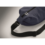 Sac bandoulière urbain en nylon déperlant avec sangle réglable couleur bleu troisième vue photographique
