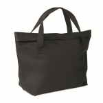 Sac en PU pour vélo avec fixation au porte-bagages 10 L couleur noir huitième vue