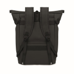 Sac à dos en PU pour PC 15” avec sangles pour vélo 20 L couleur noir quatrième vue