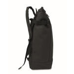 Sac à dos en PU pour PC 15” avec sangles pour vélo 20 L couleur noir cinquième vue
