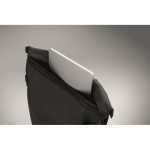 Sac à dos en PU pour PC 15” avec sangles pour vélo 20 L couleur noir vue photographique