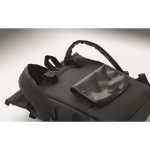 Sac à dos en PU pour PC 15” avec sangles pour vélo 20 L couleur noir vue photographique