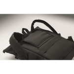 Sac à dos en PU pour PC 15” avec sangles pour vélo 20 L couleur noir vue photographique