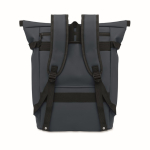 Sac à dos en PU pour PC 15” avec sangles pour vélo 20 L couleur bleu quatrième vue