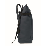 Sac à dos en PU pour PC 15” avec sangles pour vélo 20 L couleur bleu cinquième vue