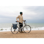 Sac à dos en PU pour PC 15” avec sangles pour vélo 20 L couleur bleu vue d'ambiance principale