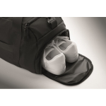 Sac de sport en nylon avec sangle trolley et bandoulière 20 L couleur noir troisième vue photographique