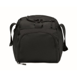 Sac de sport en nylon avec sangle trolley et bandoulière 20 L couleur noir huitième vue