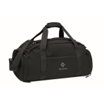 Sac de sport en nylon avec sangle trolley et bandoulière 20 L couleur noir deuxième vue principale
