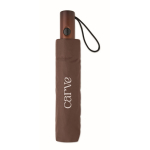 Parapluie automatique pliable en polyester résistant au vent Ø94 couleur marron deuxième vue principale