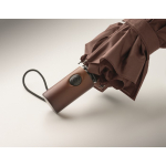 Parapluie automatique pliable en polyester résistant au vent Ø94 couleur marron cinquième vue photographique