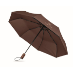 Parapluie automatique pliable en polyester résistant au vent Ø94 couleur marron vue principale