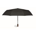 Parapluie automatique pliable en polyester résistant au vent Ø94 couleur noir troisième vue